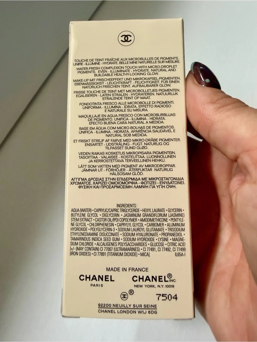 CHANEL Les Beiges Water-Fresh Complexion Touch - Warm Brown
